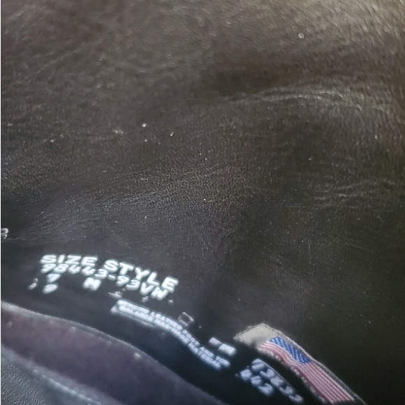 Harley Davidson leather western knee boots, size 7 - Picture 3 of 11